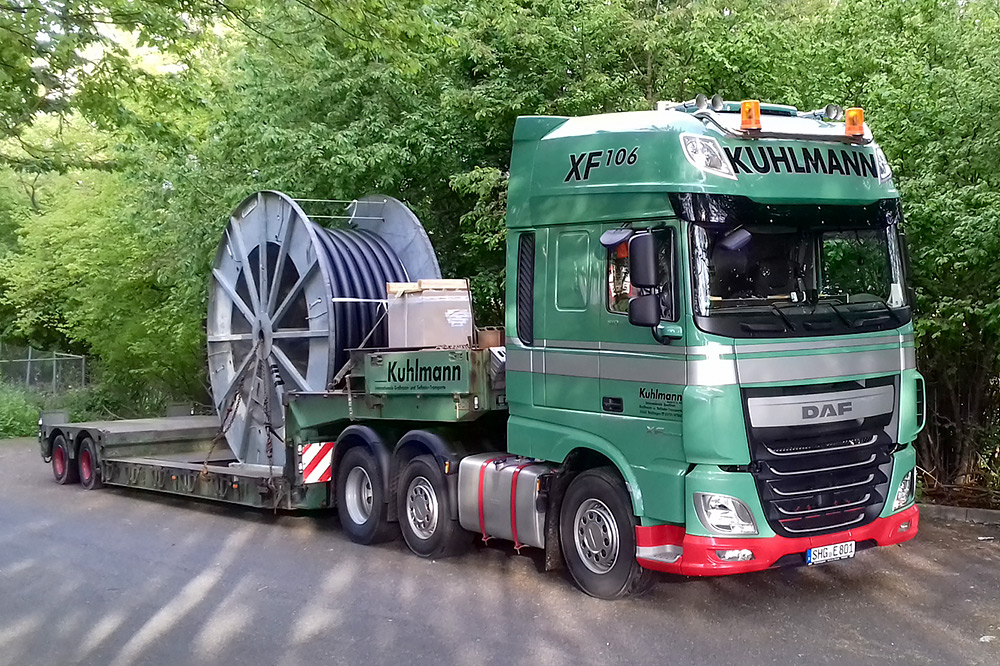 2 Achs Kesselbrücke 2 Achs Kesselbrücke zum Transport von Langmaterialien, Fertigteilen, Maschinen oder Betonfertigteilen